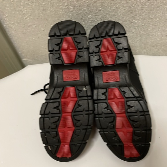 Polo Ralph Lauren Dress Shoes Mens Black Leather Duck Boots Size 10D - Picture 13 of 17